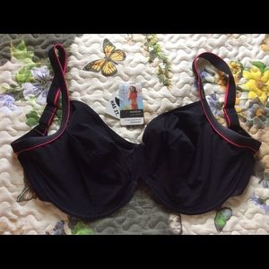 Never Worn! Panache Grace Bikini Top Blk 34K